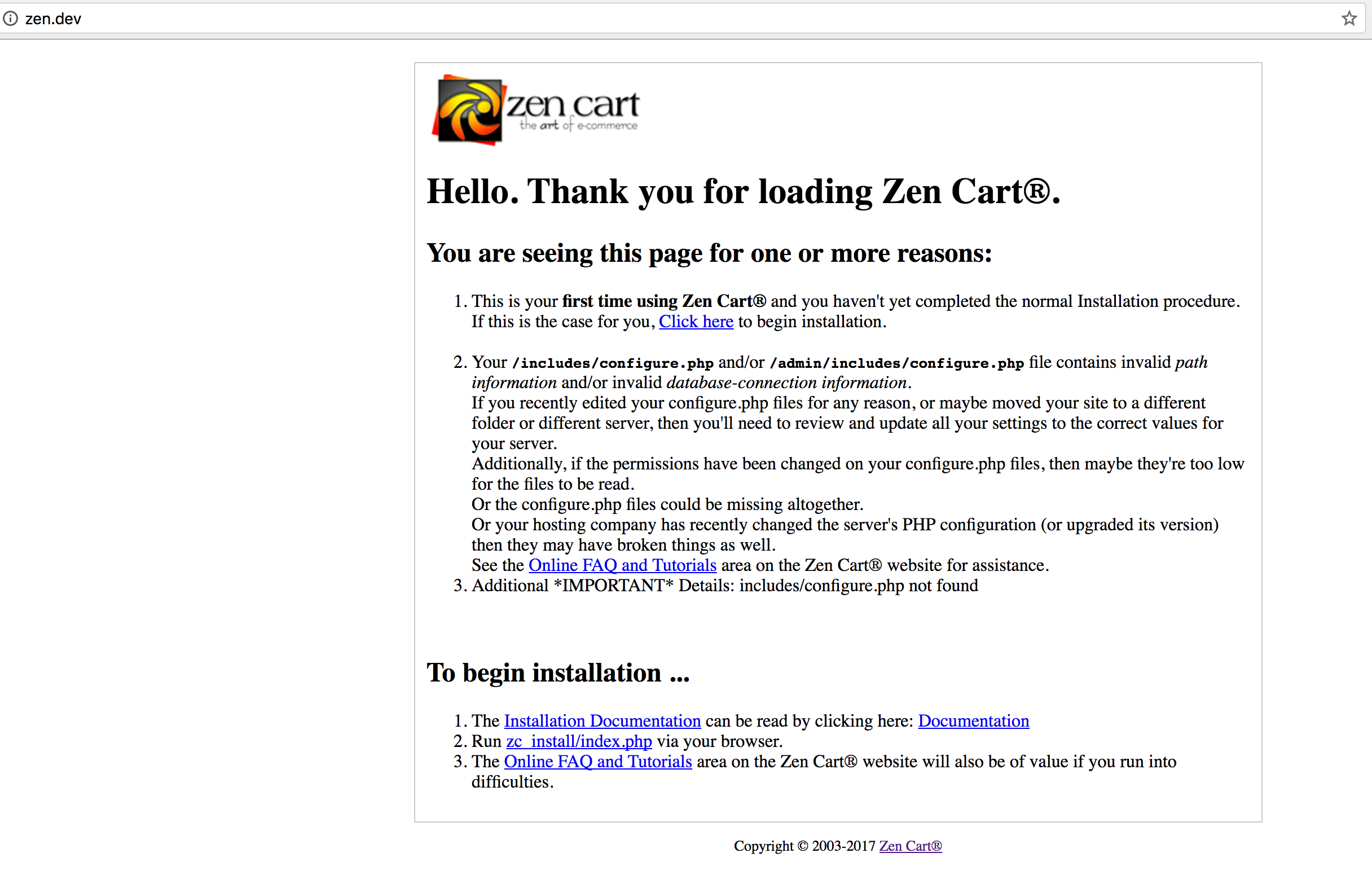 DDKits Zen Cart E-commerce Installation